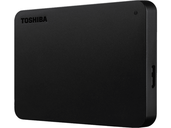Disco duro externo 4 TB- Toshiba Canvio Basics, 2.5", USB 3.0, HDD, Negro