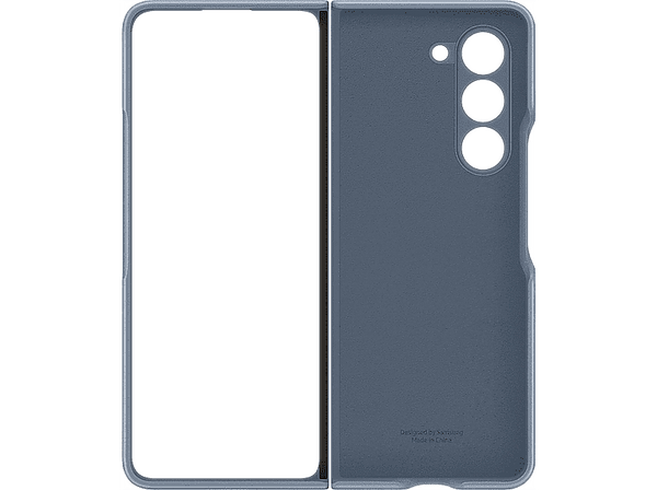 Funda - Samsung Funda de ecopiel para Samsung Galaxy Z Fold5, Azul