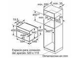 Horno compacto - Siemens CB734G1B1, Multifunción, Hidrolítico, 47 l, autolimpieza oxyLitic, App Home Connect, 60 cm, Negro