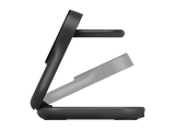 Cargador móvil inalámbrico - Belkin WIZ037kqBK, Compatible con dispositivos con tecnología Qi2 25W, Inclinación ajustable, 3 en 1, Plegable, Negro