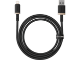 Cable USB - Baseus Dura, Lightning - USB, 100 cm, 2.4A, Carga rápida, Negro y Dorado