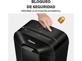 Destructora de papel - Fellowes LX50, Corte en partículas, Negro