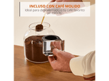 Cafetera superautomática - Krups Coffee Crush, Café en grano y molido, 15 bares, 4 recetas de café, Táctil, Compacta, 5 niveles de molienda, Inox