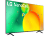 TV LED 75" - LG 75NANO756QA, UHD 4K, Procesador de Gran Potencia 4K α5 Gen 5, Smart TV, DVB-T2 (H.265), Azul oscuro ceniza