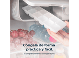 Frigorífico una puerta - Cecotec GrandCooler 20000 SilentCompress Black E, Funcionamiento cíclico, Capacidad de 46L, Puerta reversible, Clase E, Black