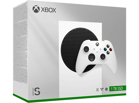 Consola - Microsoft Xbox Series S, 1 TB SSD, 1 Mando, Blanco