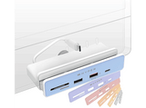 Hub USB - Hyper HD34A8, 6 Puertos en 1, USB-C, 10 Gbit/s, Blanco