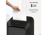Destructora de papel - Fellowes LX210, 16 hojas, 23 litros, Negro