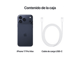 Apple iPhone 17 Pro Max, Azul oscuro, 256 GB, 5G, 6.9  OLED Super Retina XDR, Chip A19 Pro, iOS