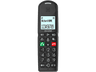 Teléfono - Alcatel XL685 Single, Análogo, Teclas Grandes, Compatible con Audífonos, Negro