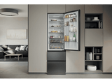 Frigorífico combi - Haier HTR3620ANMG, No Frost, 205 cm, 414 l, Fresh 0°C Zone, LED interior, Inox