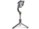 Estabilizador - CellularLine FREEMOTION, 3 funciones en 1, Anti-vibraciones, Con Bluetooth y control remoto, Negro