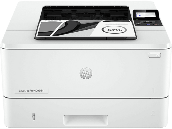 Impresora láser - HP LaserJet Pro 4002dn, Blanco y negro, Impresión automática a dos caras, HP Smart, Blanco
