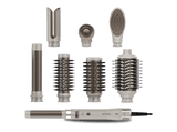Moldeador - Cecotec CeramicCare 8in1 AirGlam Gyro, Tecnología iónica, Temperatura Controlada, 8 Cabezales, Champagne