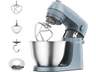 Robot de cocina - Amasador de repostería Kenwood Go KZM35.000GY, 800 W, 4 l, 6 velocidades + Función Pulse, Azul Tormenta