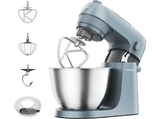 Robot de cocina - Amasador de repostería Kenwood Go KZM35.000GY, 800 W, 4 l, 6 velocidades + Función Pulse, Azul Tormenta