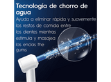 Centro de higiene dental - Oral-B Irrigador + Cepillo de dientes eléctrico iO6, 5 modos de limpieza y presión de agua, 4 chorros de agua, Blanco