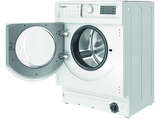 Lavadora secadora integrable - Whirlpool BI WDWG 751482 EU N, 7 kg/5kg, 1400 rpm, 6th Sense, Sin panelar