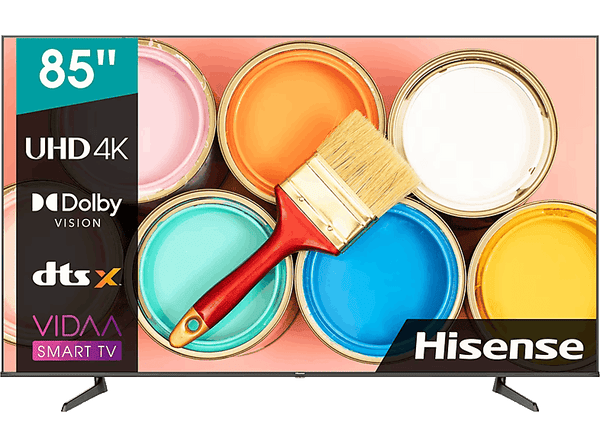 TV LED 85" - Hisense 85A6BG, UHD 4K, HDR10+, Quantum Dot Color, Dolby Vision™, Modo Game, Negro