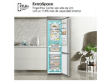 Frigorífico combi - LG GBBS726CPY, No Frost, 203 cm, 375 l, DoorCooling+™, Digital FRESHConverter+™, Inox antihuellas