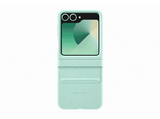 Funda - Samsung Kindsuit Case, Compatible con Samsung Galaxy Z Flip6, Cuero Vegano, Verde Menta