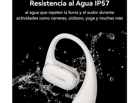 Auriculares conducción de aire - Huawei FreeArc, Supraaurales, Bluetooth, 28h Autonomía, Negro