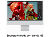 Apple iMac (2023) MQR93Y/A, 24 Retina 4.5K, Chip M3, CPU de 8 núcleos, GPU de 8 núcleos, 24GB de RAM, 1TB de SSD, Gigabit Ethernet, Plata