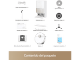 Robot aspirador - Dreame L10s Plus Ultra Heat, 7000 Pa, 220 min Autonomía, Eleva las Mopas 10.5 mm, Blanco