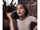 Masajeador facial - Therabody TheraFace Depuffing Wand, Para Cara, 38 min Autonomía, Frío y Calor, Reduce Bolsas, Realza Brillo, Índigo