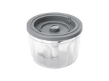 Mini picadora - Jata JEPC1207, 30W, Recipiente 430 ml, Diseño Inalámbrico, Gris