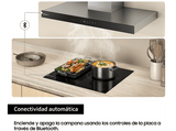 Placa inducción - Samsung NZ63B5046GK/U1, 3 zonas,  21 cm x 38 cm, 59 cm, Power Boost, Wi-Fi integrado, Negro
