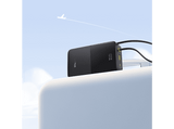Powerbank - Baseus EnerFill Bipow2 Pro, 20000mAh, 22.5W, Cable retráctil, Carga simultánea ultrarrápida, USB-C, Negro Cluster