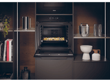 Horno - HAIER H6 ID46G3SYTB, Multifunción, Sistema de limpieza integrado Pirolítico + Hidrolítico, 27 funciones, 78 l, Negro
