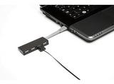 Hub - Targus ACH114EU, 4 puertos,  USB 2.0, Negro