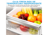 Frigorífico combi integrable - Midea MDRE554FGD01, Total NoFrost, 194 cm, 403 l, Metal Cooling, Fast Freezing, Blanco