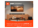 Barra de sonido - JBL Bar 1300MK2, Potencia 2470 W, 11.1.4, Dolby Atmos y DTS:X, Wifi, Subwoofer Inalámbrico, satélites desmontables sin cables, Negro