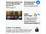 TV LED 55 - Haier K80 Series H55K800UX, Smart TV (Google TV), HDR 4K, Direct LED, Dolby Audio y Dolby Vision, Sin marcos, Negro