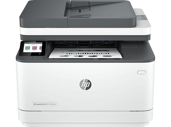 Impresora multifunción láser - HP LaserJet Pro 3002dw, Láser, HP Smart, Impresión doble cara automática, Blanco
