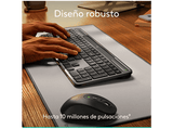 Teclado numérico - Logitech Signature Slim Solar+, Bluetooth, Alimentación por luz solar y artificial, Multidispositivo, PC-Mac, Personalizable, Negro