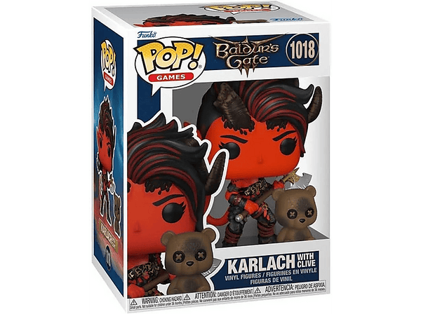 Figura Funko Pop! - Baldur's Gate III: Karlach with Clive, Vinilo, 11 cm
