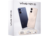 vivo Y21, Negro, 128 GB, 4 GB RAM, 5G, 6.74 HD+, MediaTek Dimensity 6300, 6.500 mAh + Cargador vivo 44W FlashCharger + Auriculares vivo Buds Air3
