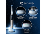 Cepillo eléctrico - Oral-B iO 10 Ultimate, Guía tiempo real 3D con app, 7 Modos, Sensor de presión, 1 Cabezal, Estuche de viaje de carga, Eclipse Gold