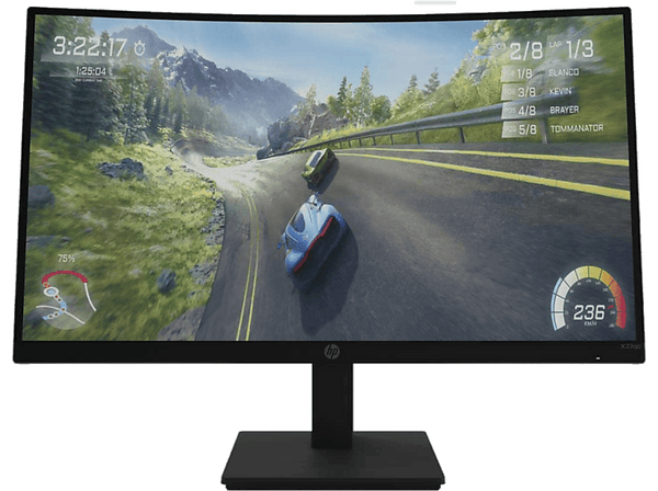 Monitor gaming - HP X27c, curvo, 27", Full HD, 1 ms, 165 Hz, 1 HDMI, EyeSafe®, Negro