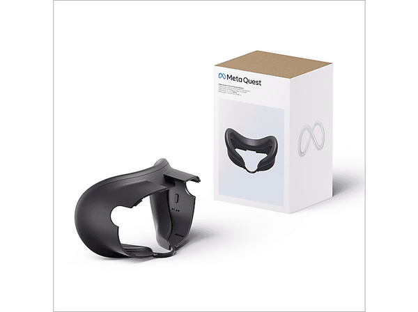 Interfaz facial - Meta Silicone Facial Interface, Para Meta Quest 3, Silicona, Negro