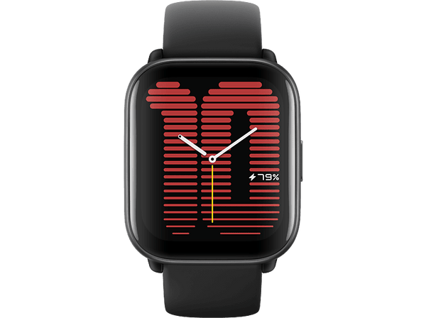 Smartwatch - Amazfit Active, 1.75" HD AMOLED, 155-210 mm, 5 ATM, Bluetooth, Hasta 14 días, Midnight Black