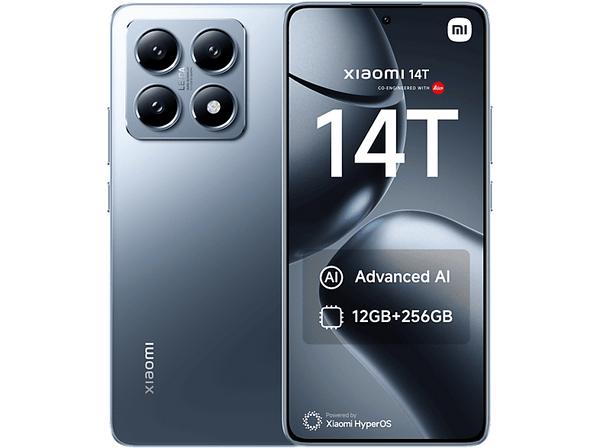 Móvil - Xiaomi 14T, Azul Titanio, 256 GB, 12 GB RAM, 6.67" 1.5K, Mediateck Dimensity 8300 Ultra, 5000 mAh, Android-HyperOS