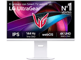 Monitor gaming - LG UltraGear™ 32G810SA-W, 32 4K UHD, 144 Hz, 1 ms, 2x HDMI, 1x USB-C, FreeSync™, Smart TV webOS, Morado grisáceo