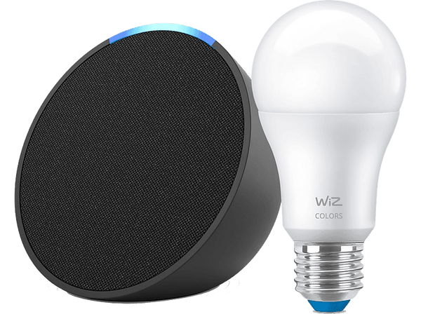 Altavoz inteligente - Amazon Echo Pop + Bombilla Wiz 126025