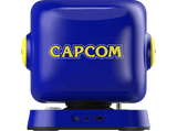 Consola retro - My Arcade Arcade RetroStation, Mega Man y Street Fighter, Pantalla LCD 8, Altavoz doble Super Bass, Azul y amarillo