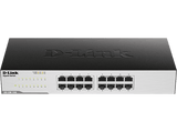 Switch - D-Link GO-SW-16G -  16p. Gigabit Ethernet LAN RJ-45, Sin gestión, 1000 Mbps/puerto, Negro